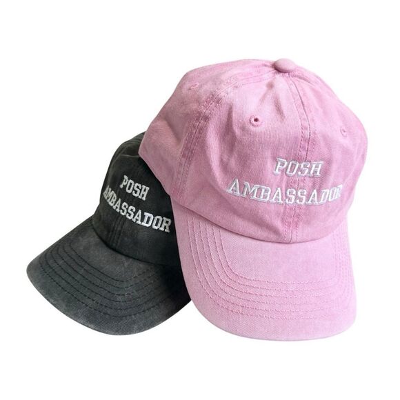 🆕Posh Ambassador Pink Embroidered Hat - Picture 5 of 6